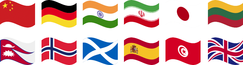 pictures of different flags