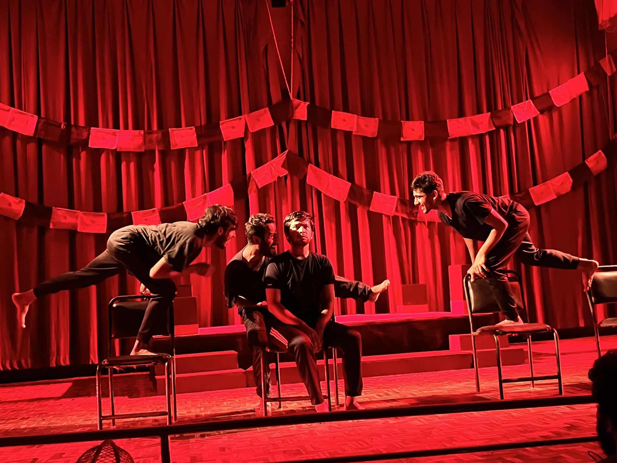 an act played by four people in the theatre
